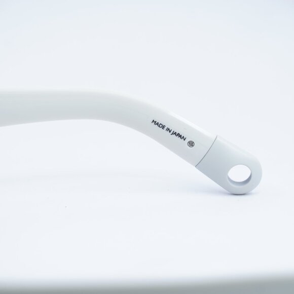 Jacquemus ROND CARRE JAC/11 C2 Sunglasses White Rectangle Frame, Blue Lenses - Picture 10 of 11